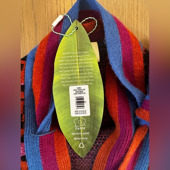 FARM Rio NWT Red Ainika Tapestry Sweater Skirt - Picture 4 of 8